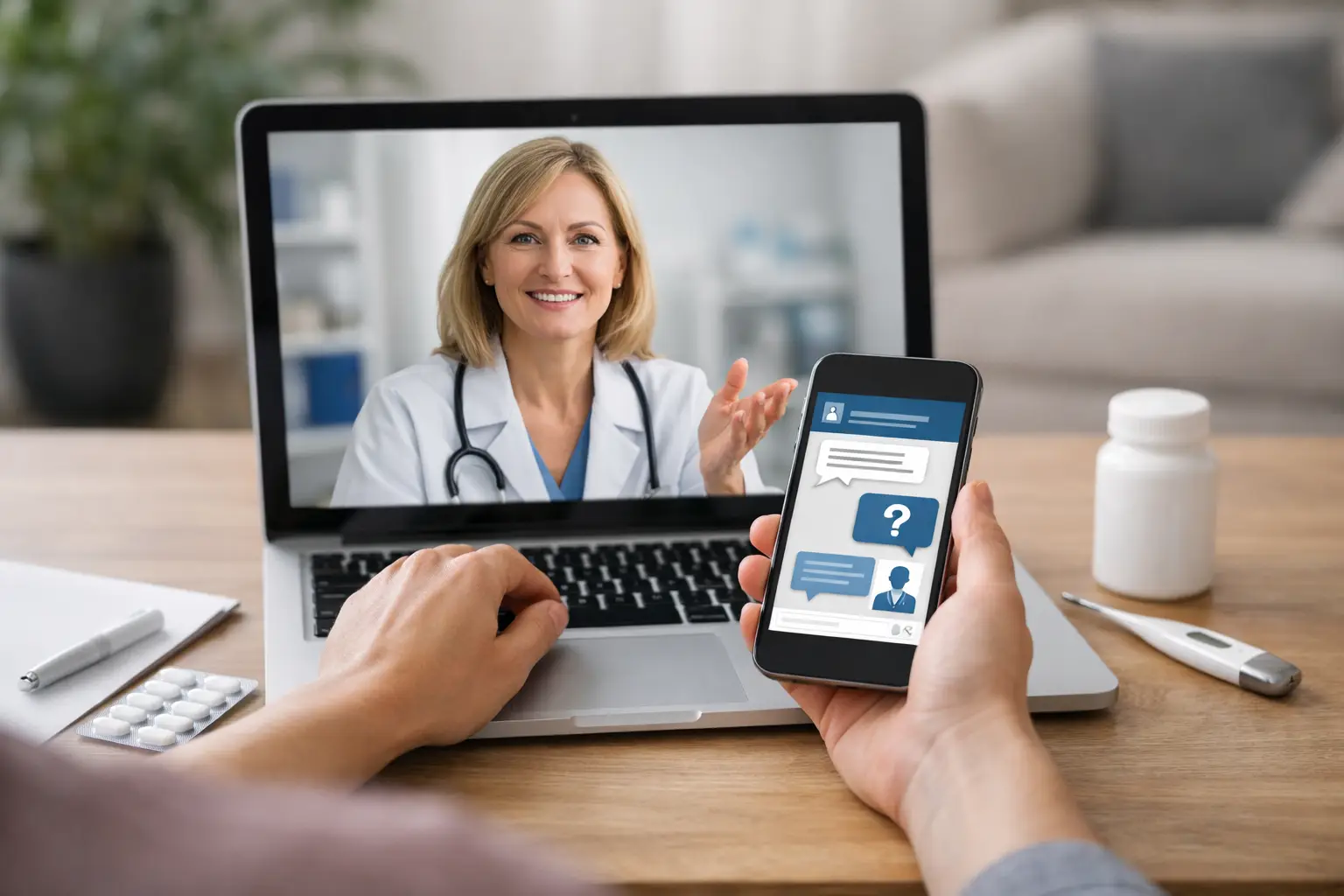 Medische vragen online stellen: zo werkt het