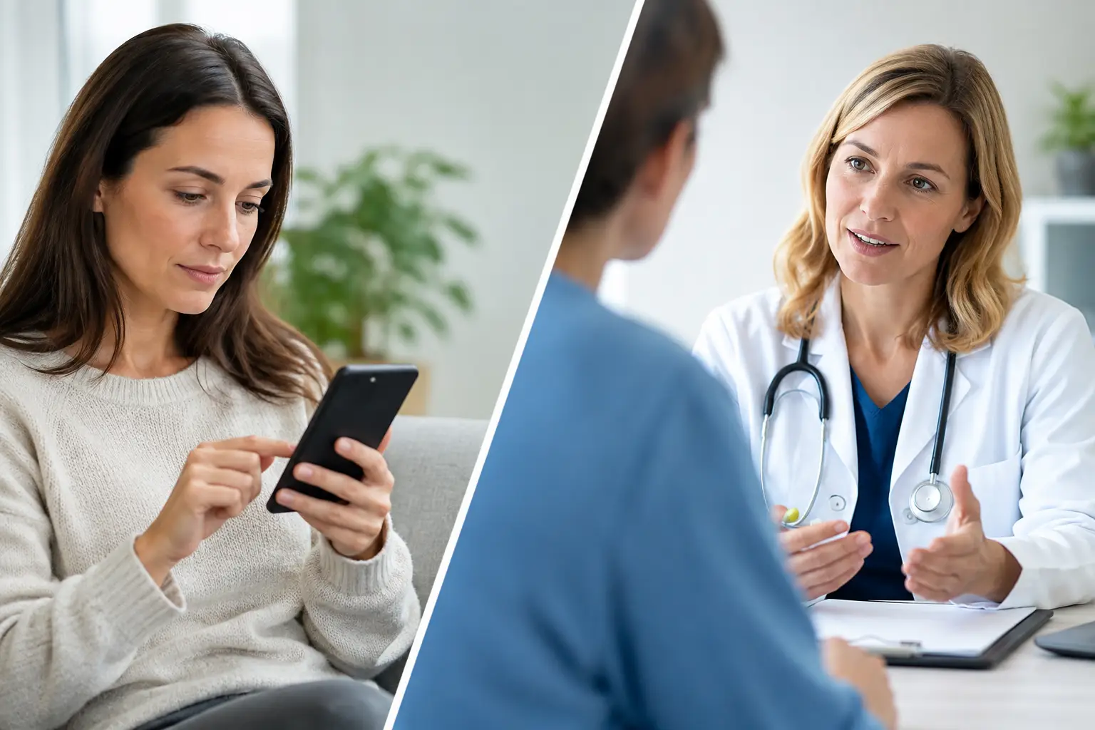 Digitale triage versus spreekuur vergelijken